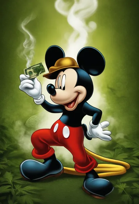 MickyeMouse cannabis illegal Mickey Mouse　Smoking cannabis　outlaw