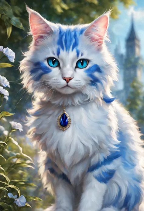 a cat that stands out not only for its extraordinary beauty, but also for its character. It is a cat with wonderful, sapphire-colored fur that brings to mind the sky or clouds. His eyes are as if they belonged to an angel - bright, shining, full of gentlen...