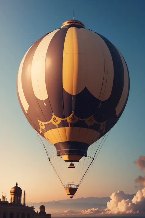 A concept of a full-size steampunk robotic hot air balloon