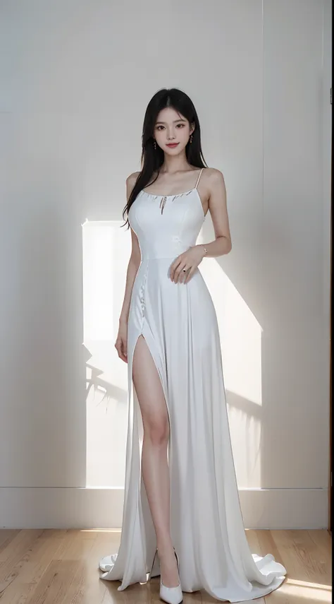 (extra-long black hair hanging down her ankles: 1.3), （full body shot shot），（极其细致的cg 8k壁纸），（extremely refined and beautiful），（ma...