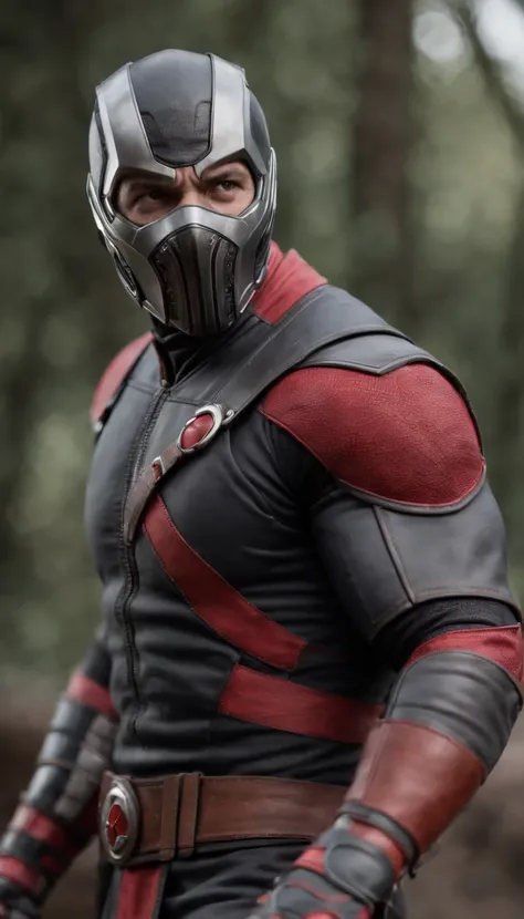 mortal kombat Ant-Man character concept super strong, muscular, ABS, 35mm lens, photography, ultra details, HDR, UHD, 8K