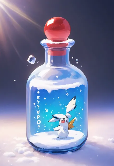 Snow potion bottle