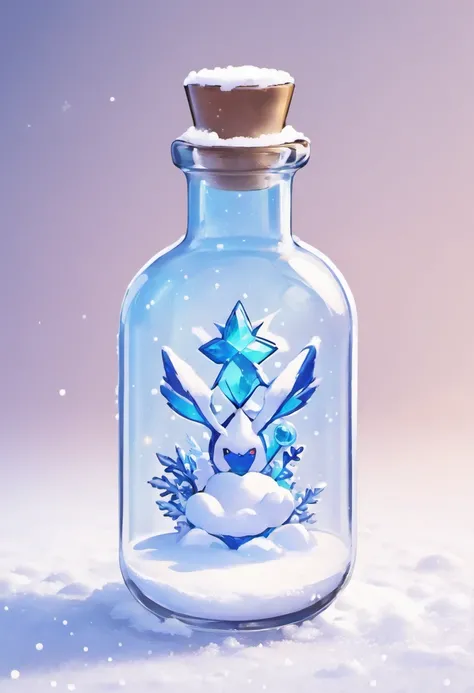 Snow potion bottle