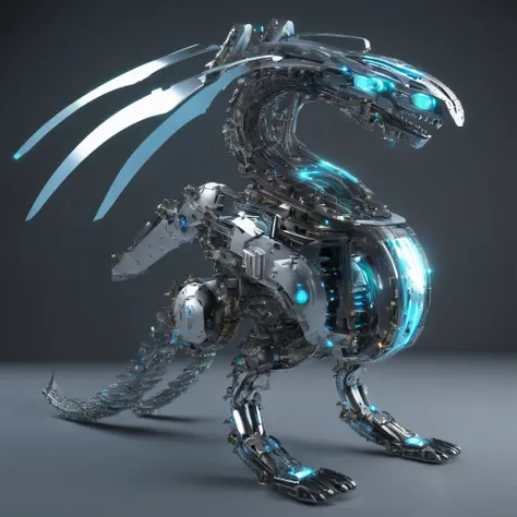 chinesedragon,  (Full body shot) , 1 Transparent Chinese dragonfly in the cloud, Transparent mech, dreamy glow, luminous neon lights, Clean, White background, ( Global illumination, Ray traching, hdr, unreal render,reasonable design, high detal, Masterpiec...