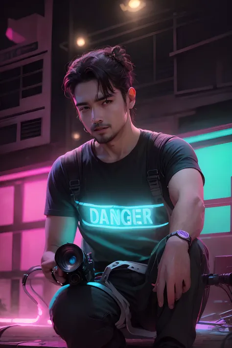 Change this background in neon camera real face