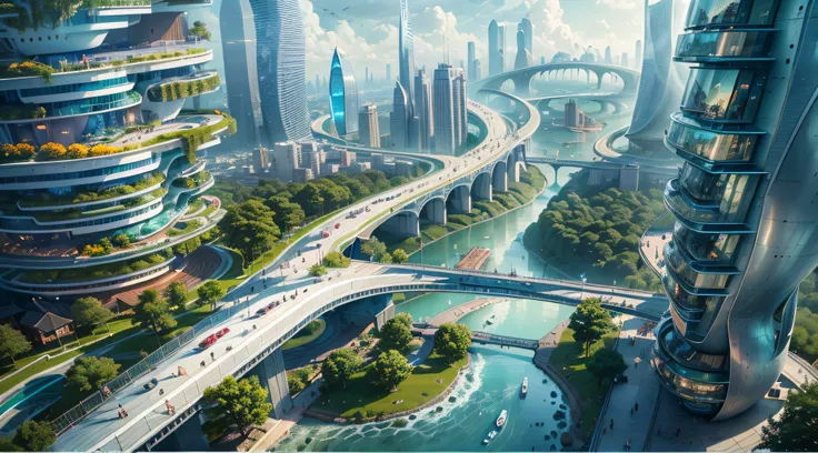 (Best quality,4K,8K,A high resolution,Masterpiece:1.2),Ultra-detailed,(Realistic,Photorealistic,photo-realistic:1.37),Futuristic floating city,Futuristic technology,Huge urban high-tech tablet platform,Airship,Floating in the sky,Futuristic city,Small airs...