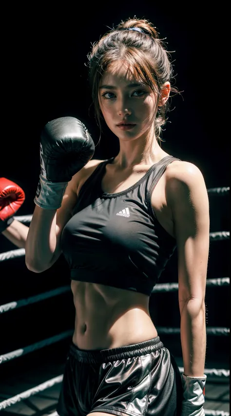 (original) , (very detailed wallpaper) , (best quality) , (masterpiece) , photographic reality, realistic, very detailed illustrations, (1 girl) , beautiful eyes, (delicate face) , perfect detail, (best lighting) , (super complex details) , 
 (boxing girl)...