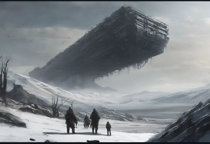 Behemoths run rampant、Dangers abound、As far as the eye can see, there are desolate and miserable snowfields