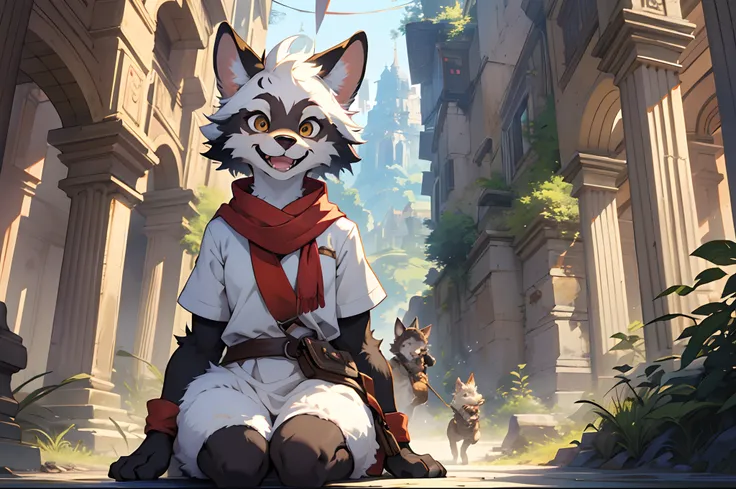 super high resolution, detailed background, World Heritage Site, 6+boys, 6+girls, Happy, joyful, absurdres(Photos of solo travelers)(kemono, furry anthro),