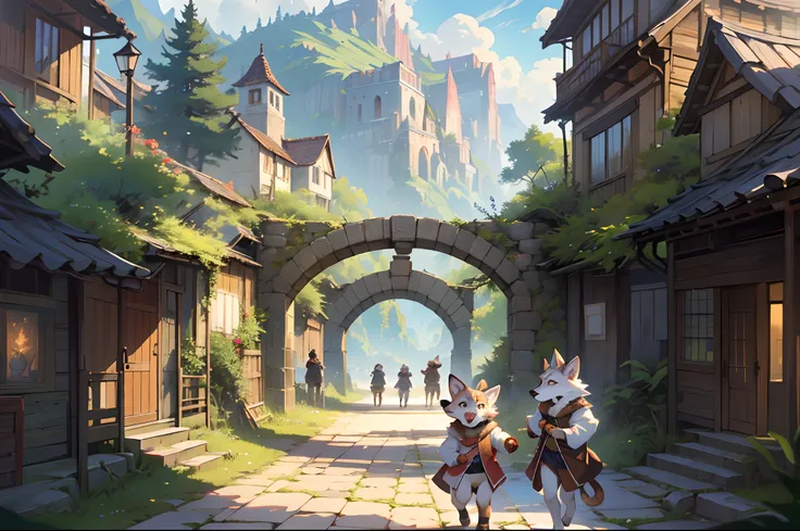 super high resolution, detailed background, World Heritage Site, 6+boys, 6+girls, Happy, joyful, absurdres(Photos of solo travelers)(kemono, furry anthro),