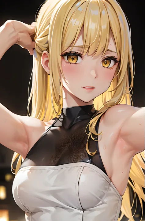 (behind wallenstein,yellow hair,long hair,yellow eyes ),detailed focus:1.3, masutepiece, best quality, 1womanl,woman taken from ...