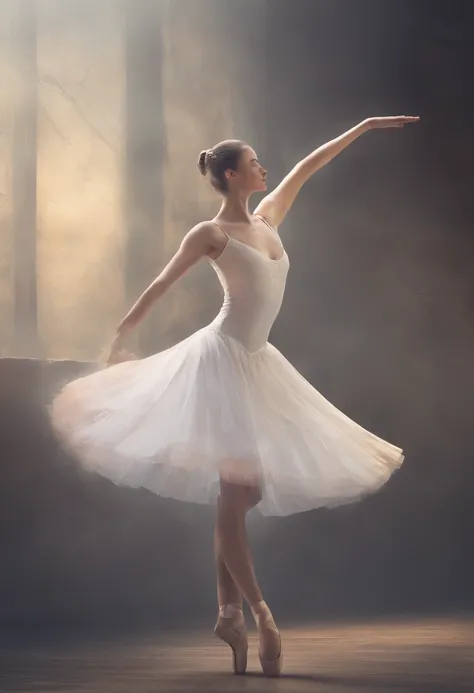 arafed ballerina in a white tutu and a white dress, prima ballerina, ballet, ballet performance photography, dressed as a ballerina, ballet dancer, playbill of prima ballerina, asya yoranova and alan lee, more details, february), ballerina, pointe pose, ol...