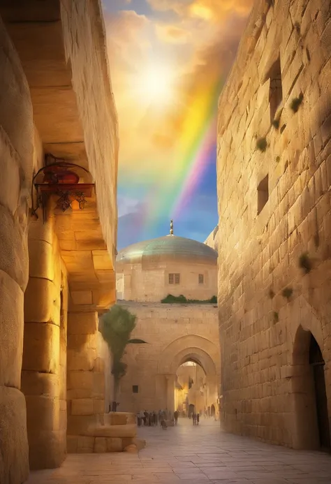 photographic, National Geographic quality picture, award winning, (Best Detailed: 1.5), (best quality: 1.5) picture of the Western Wall in Old City Jerusalem (an exact detailed: 1.5), The Western Wall (best detailed, best quality: 1.5) in all is antiquity,...