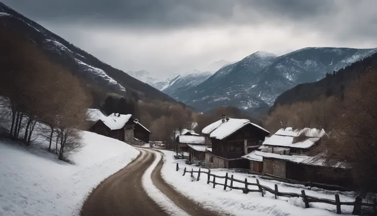 1 day in winter,A small village in the mountains,Spring Approaching,wanting