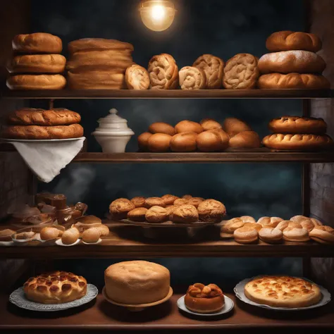 Create a digital menu bakery background