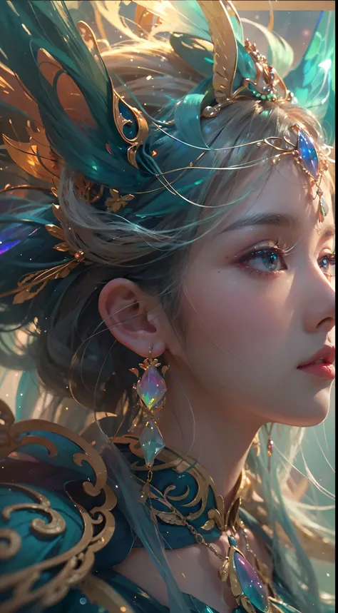 (((masterpiece))), (((best quality))), ((ultra-detailed)),(highly detailed CG illustration), ((an extremely delicate and beautiful)),cinematic light, Create a stunning fantasy artwork that mimics the style of currently trending masters of the genre. The ar...