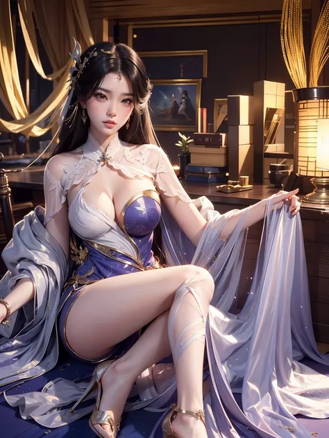 （（top-quality，16k，tmasterpiece：1.3）），（（（Yun Xi）），Beautiful Women in Perfect Shape：1.3，（（lewd poses）），（（（high-heels））），（（Antique long dress））