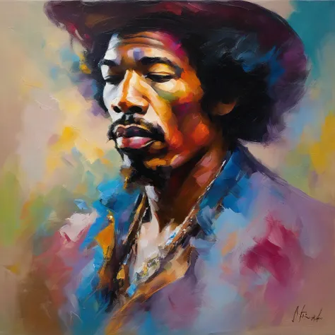 portrait de jimy hendrix