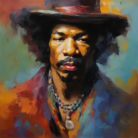 portrait de jimy hendrix