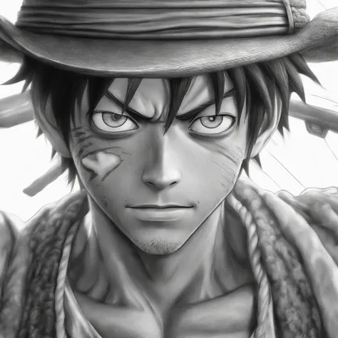 One-piece portrait of Luffy