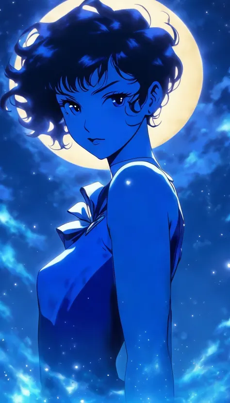 (Silhouette art,)(sailor mercury),
(((arte em papel cortado,A world where only black exists:1.3)，
(upper shot),1lady,Solo,slim,
(profile:1.2),cinematic lighting,reflected skin,Moonlight,The moon behind,Delicate legs,Delicate legs,Extremely long legs)),Slen...