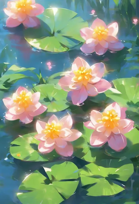 Water hyacinth flowers are a very beautiful flower，Its flowers take on a lilac hue，Very fresh and elegant。The petals of the water hyacinth flower are heart-shaped，The flower has a ring of yellow stamens in the middle，Very conspicuous。 The flowers of the wa...