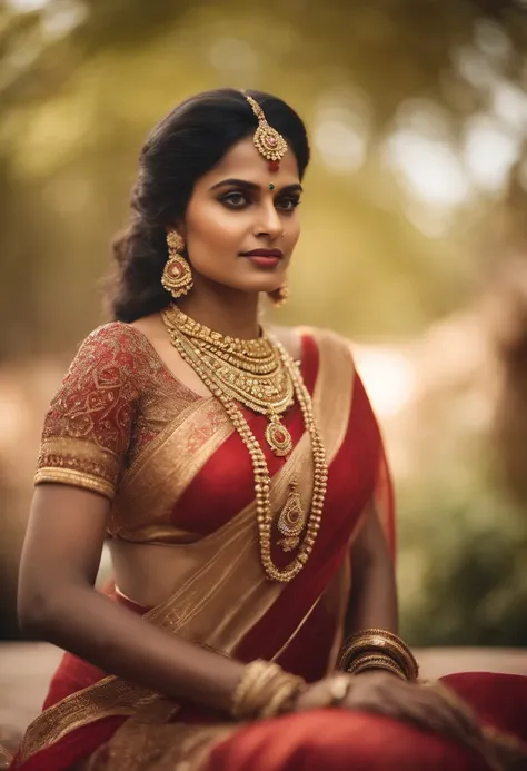 photo-realistic,studio-quality portrait of a fair south indian mythical ancient queen wearing luxurious and ornate clothing. intricate details opals and floral embellishments, diffused lighting,symmetrical depth of field,sharp focus,unreal engine