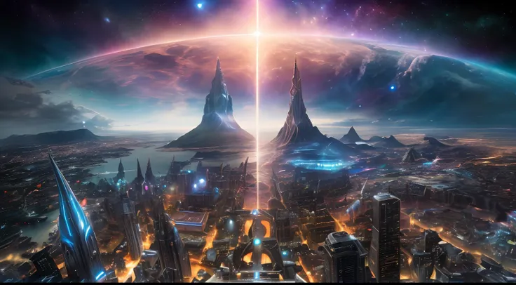 The city of Asgard at dusk (from Marvel Comics). Mystical dimension with an Earth-like environment (for a time) A city suspended above the Earth’s surface. (16k, Best Quality, Hdr, Best Resolution, Centerpiece: 1.2) , Bokeh, Realistic photography, Canon 5d...