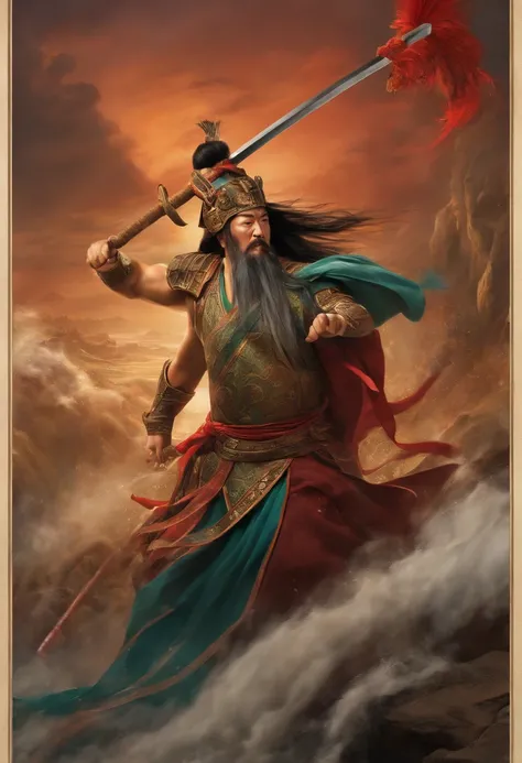 Guan Gong fights Qin Qiong