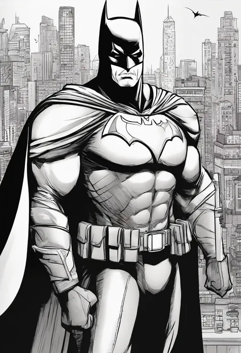 batman, detailed, CBZBB style, Trend in Arstation, digital art, tag