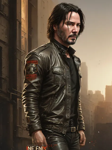 Keanu Reeves as Jonh wick walking whit puppy  German Shepherd, vhs effect, (poster:1.6), poster on wall, nostalgia, movie poster, portrait
(skin texture), intricately detailed, fine details, hyperdetailed, raytracing, subsurface scattering, diffused soft l...