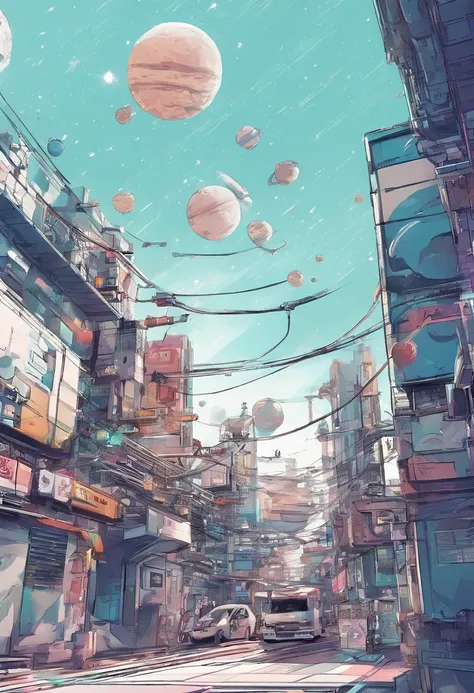 （（（Comic storyboard））），comic strip，Two-dimensional picture，Manhwa Style，Makoto Shinkai animation style，Makoto Shinkai animation film art style，Ultra-wide angle of view，China-style，a town with beautiful scenery，Faraway view，Vivid and bright colors，super-fin...