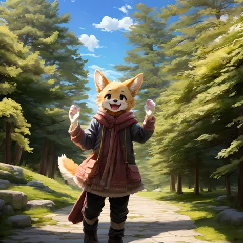 super high resolution, detailed background, World Heritage Site, 6+boys, 6+girls, Happy, joyful, absurdres(Photos of solo travelers)(kemono, furry anthro),