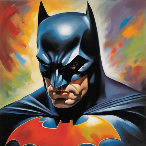 Alex Ross-style portrait of Batman