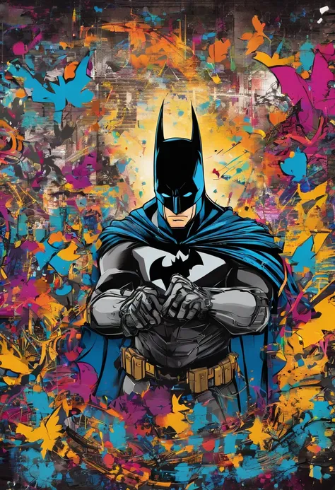 batman, detailed, CBZBB style, Trend in Arstation, digital art, tag