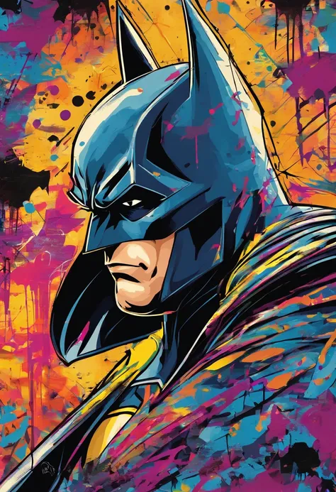 batman, detailed, CBZBB style, Trend in Arstation, digital art, tag