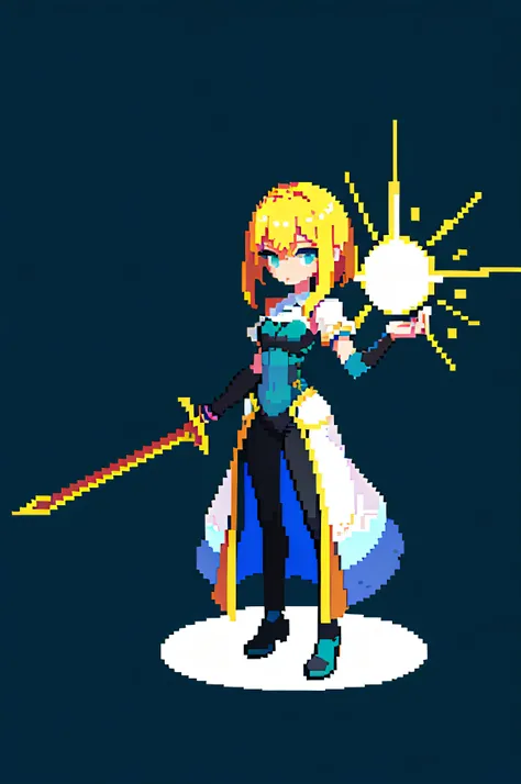 (masterpiece, top quality, best quality), pixel,pixel art,1girl, full body,