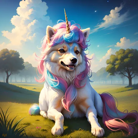 Pomeranian unicorn