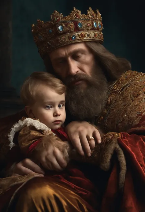 Remake the well-known image of Ivan the Terrible and his dead son in his arms