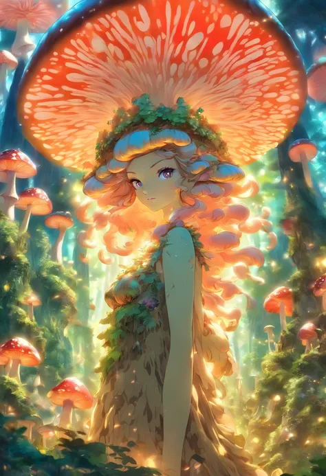 Mushroom forest queen goddess