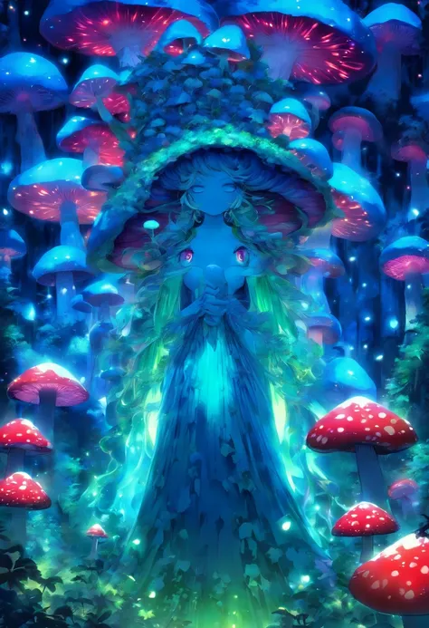 Mushroom forest queen goddess