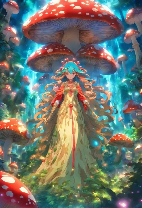 Mushroom forest queen goddess