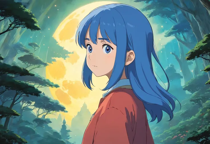 solid color backdrop, Luna, a brave young woman in search of answers and an ancient secret