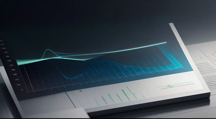 Engaging 3D visualization featuring stunning graphs、glinting