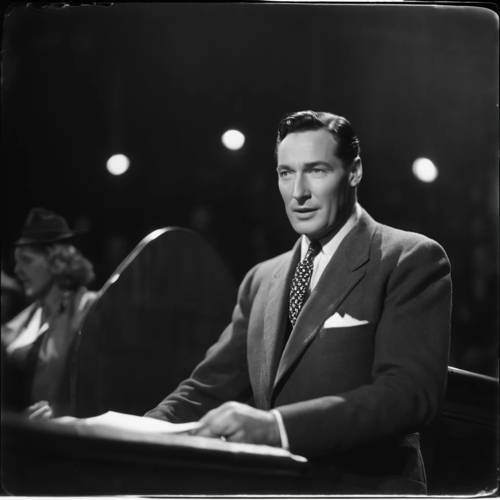 Neville Goddard on stage at a lecture The year is 1955 front