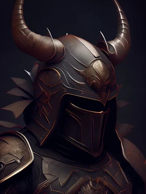 (realistic:1.3), poster,intricate details, ((cinematic light)), ox ,hybrid,hyperealistic, scary, dark fantasy (style), detailed armor, detailed helmet