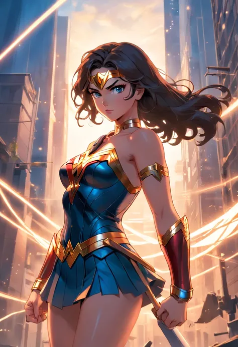 wonderwoman Full Body, Face Looking Forward, realistic