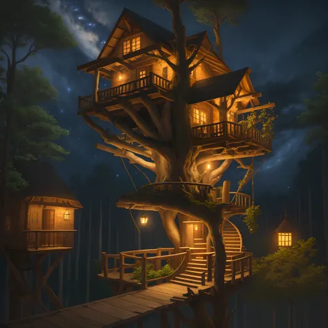 Tree house night