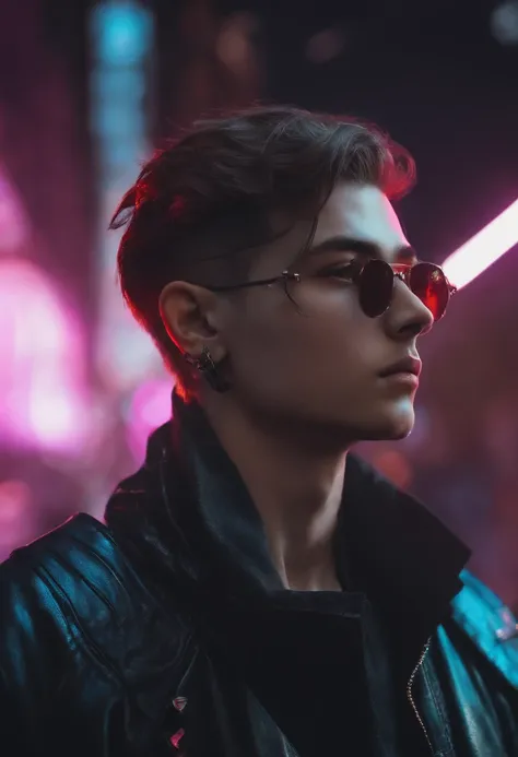 Change background cyberpunk handsome boy. Reallsitic.face.8k.ultre reallstic.