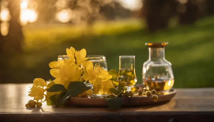 sweet osmanthus,Winemaking，beverage，Early morning daylight，Refreshed，ice cubes，Medium exposure，Laurel branches